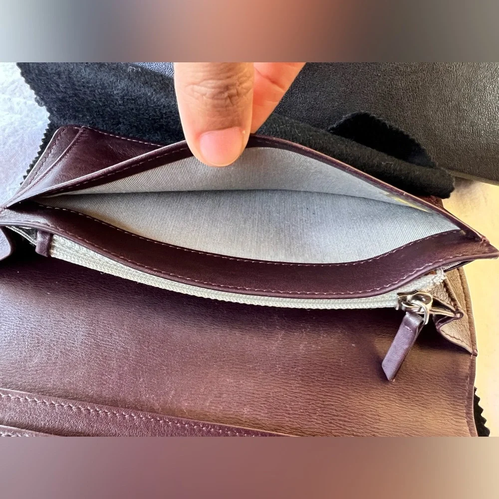 Chanel Quilted CC Logo Wallet in Dark Burgundy